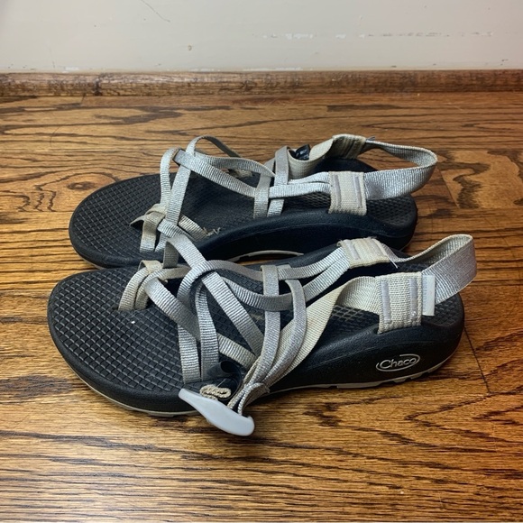 Chaco Women's Black and Silver Sandals - Picture 1 of 4